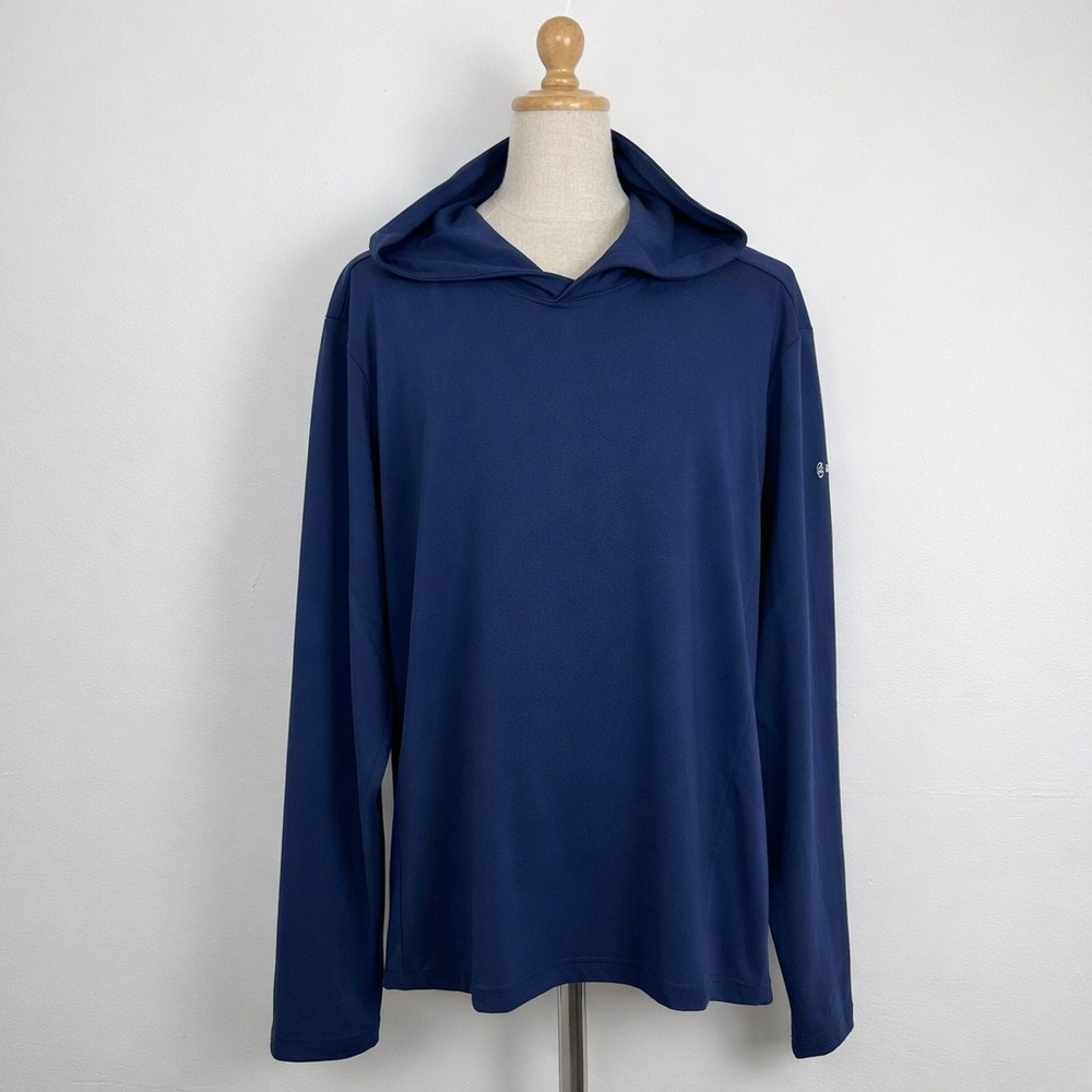 Holderness Bourne The Jackson Navy Performance Hoodie Tailored Fit XL